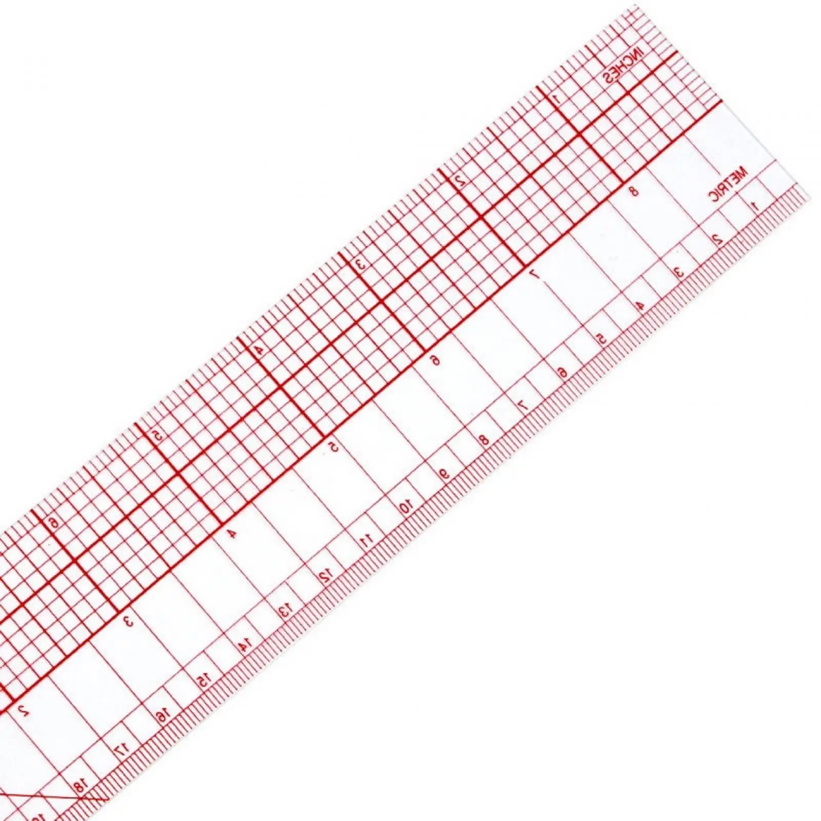 Soft Transparent Grading Ruler for Garment Drafting Pattern Making 45cm 18 Inch Flexible Sewing Ruler for Tailoring