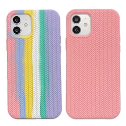 Luxury Silicone Phone Case for iPhone 13 12 11 Pro Max XS XR 7 8 Plus SE 2020 Shockproof Soft Back Cover Anti-slip Texture Coque