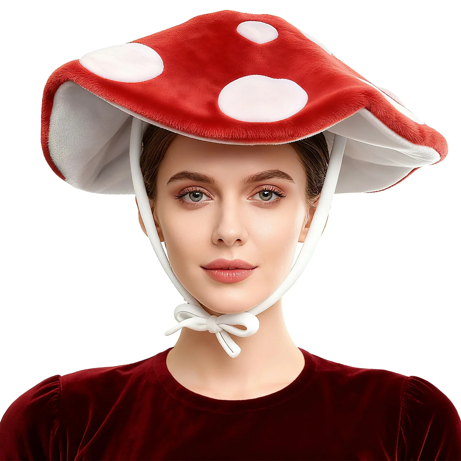 2025 Neuer Pilz mit Schnurhut, lustiger Halloween-Osterparty, seltsamer Cosplay-Hut für Erwachsene und Kinder