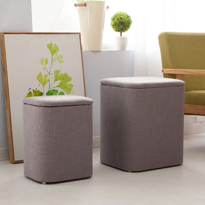 French Style Storable Simplicity Stools Multifunctional Living Room Bedroom Designer Stools Modern Home Furniture Taburetes HBLC