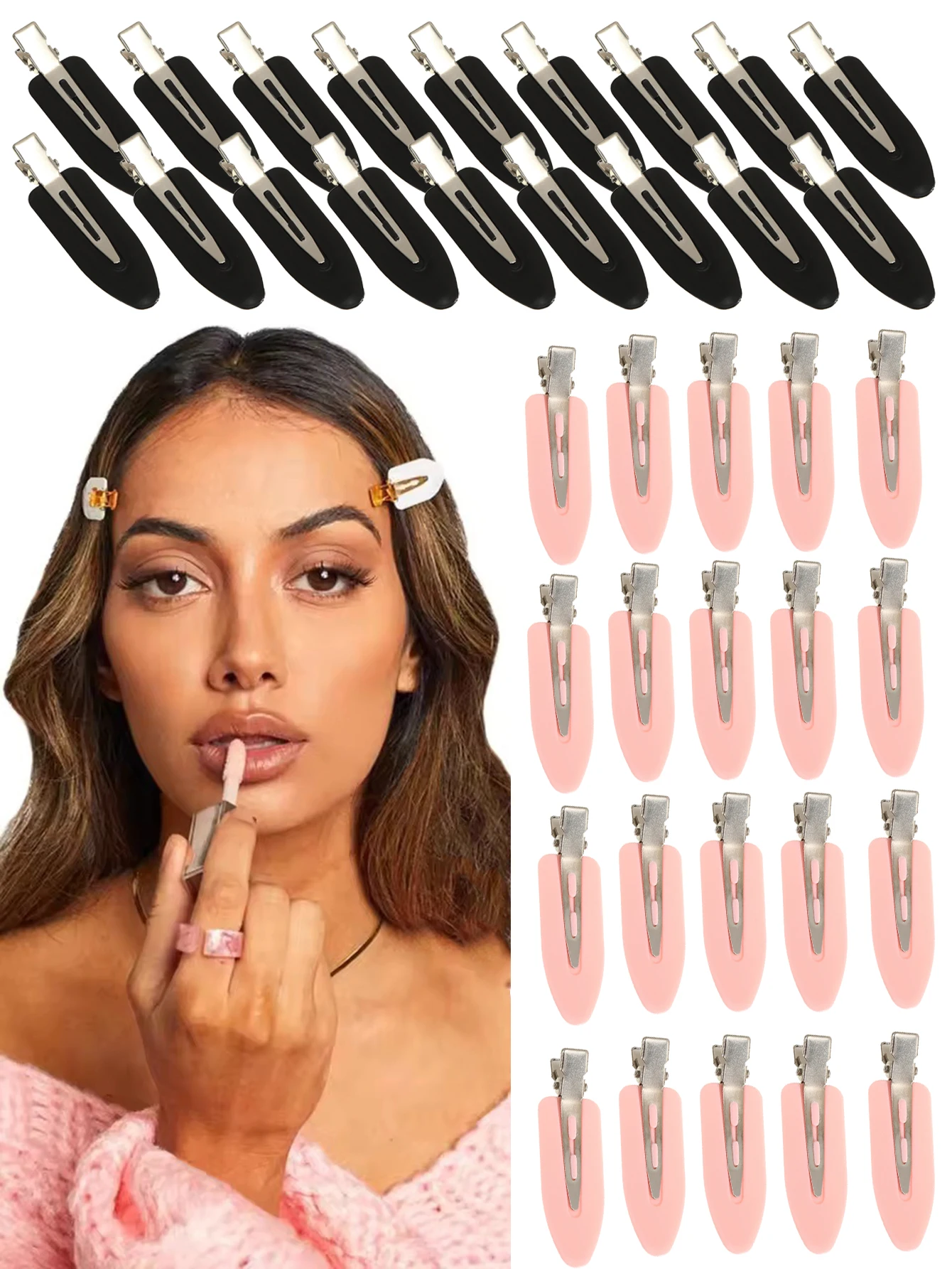 

40 шт./компл., матовая заколка для волос в виде молочного утконоса, бесследные заколки для волос из силикагеля, заколки для волос, повязка на голову для женщин, заколки, головные уборы