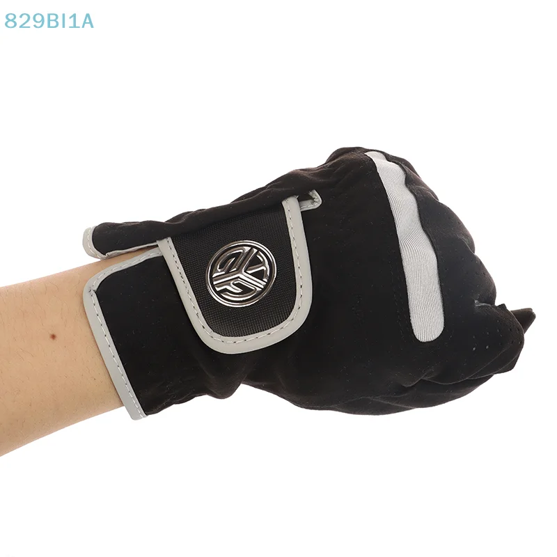 قفاز جولف لليد اليمنى اليسرى نانومتر قماش من الألياف الدقيقة قفاز جولف للرجال قابل للتنفس وقبضة ثابتة تدوم طويلاً فائقة النعومة وخفيفة الوزن