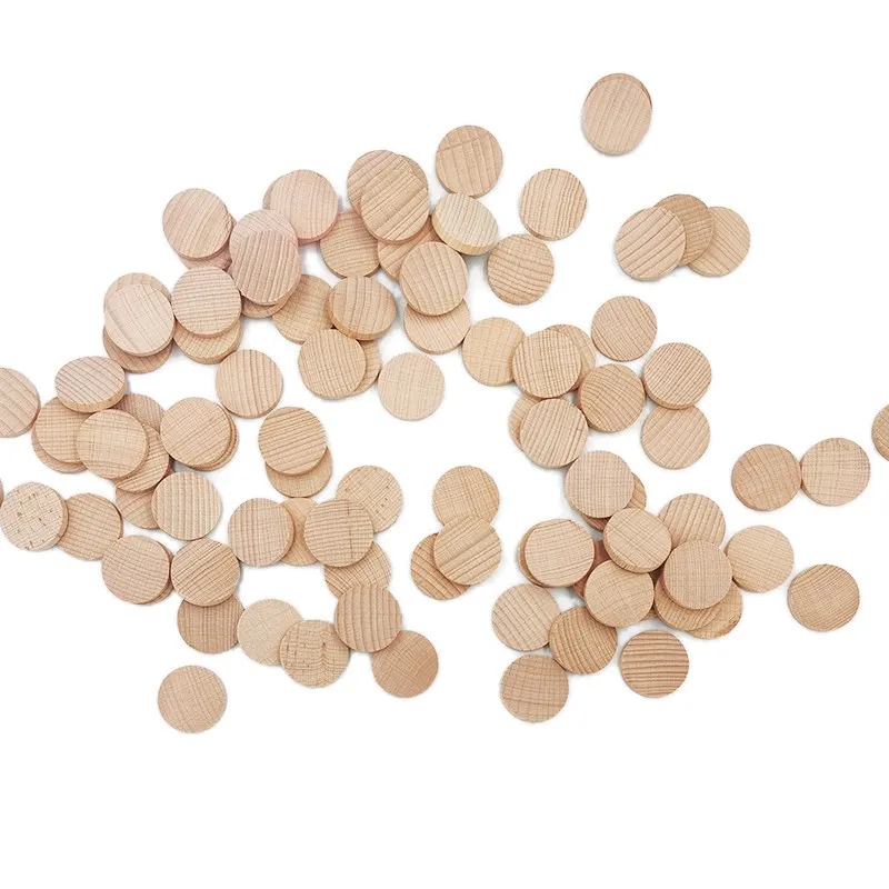 

1cm Wood Circles for Crafts Unfinished Wood Circles Natural Round Wooden Disc Cutouts Blank Round Wood Circle Slices