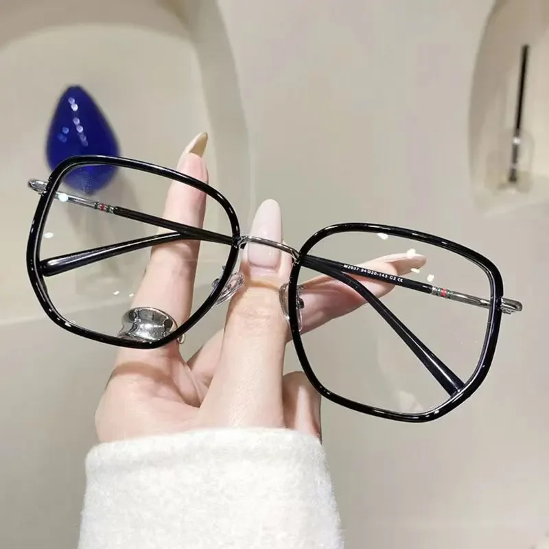 Transparente Computer Brille Rahmen Frauen Männer Anti Blau Licht polygon Brillen Blockieren Gläser Optische Spektakel Brillen