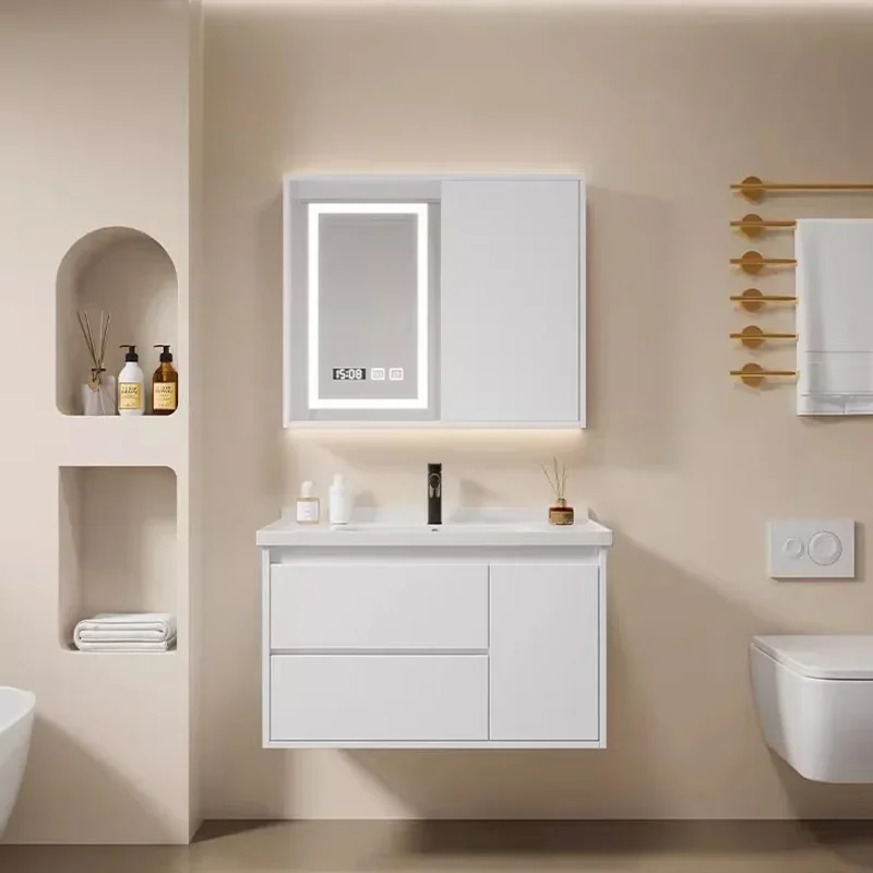 Specchio per il trucco armadi da bagno scaffale da parete espositore armadi da bagno lavabo wc Armadietto mobili per Hotel