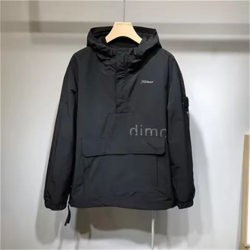 ملابس الغولف الرجال العلامة التجارية جولف ملابس غولف رجالية 2025 نمط جديد التجفيف السريع في الهواء الطلق تشغيل القمم هوديي ملابس الغولف الرجالية ملابس غولف جديدة