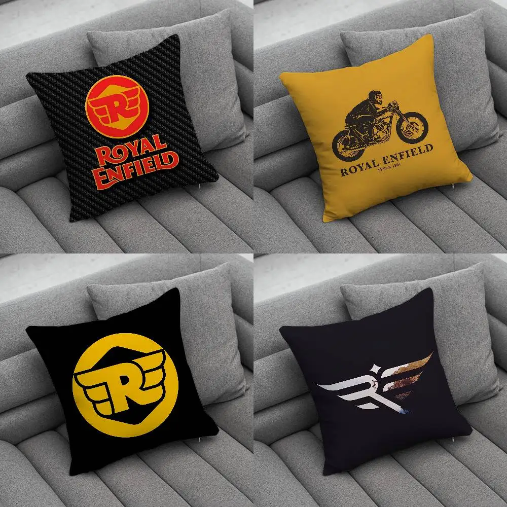 

R-ROYALS E-ENFIELDS Logo Pillow Case Pillowcase Home Sofa Cushions Car Cushions Pillowcover Office Pillowshell Pillow