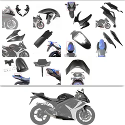Carbon Fiber Pattern Front Complete Bodywork Fender Fairing Cowls for suzuki gsxr750 600 gsx-r750 r600 gsxr 750 k6 2006 - 2007