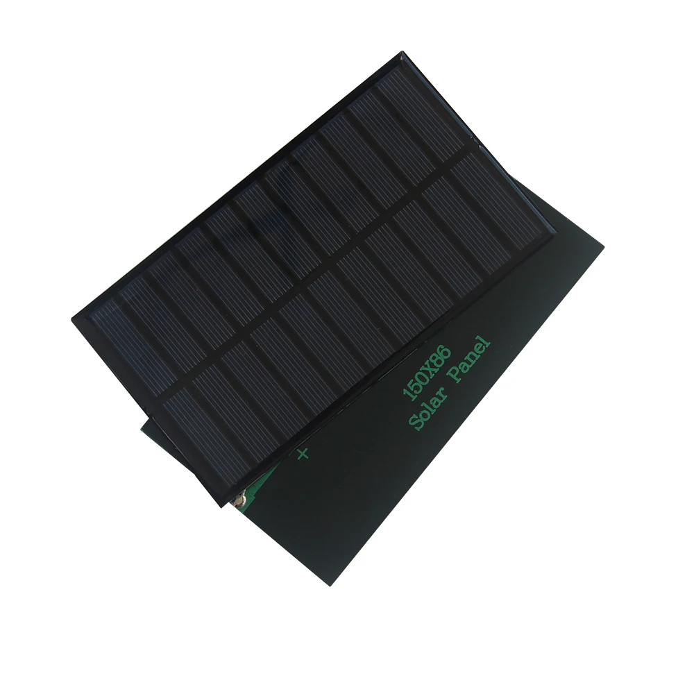 BUHESHUI 1,6 Вт 5,5 В поликристаллические солнечные элементы модуль солнечных панелей для зарядного устройства 3,7 В 150X86 мм 5 шт./лот