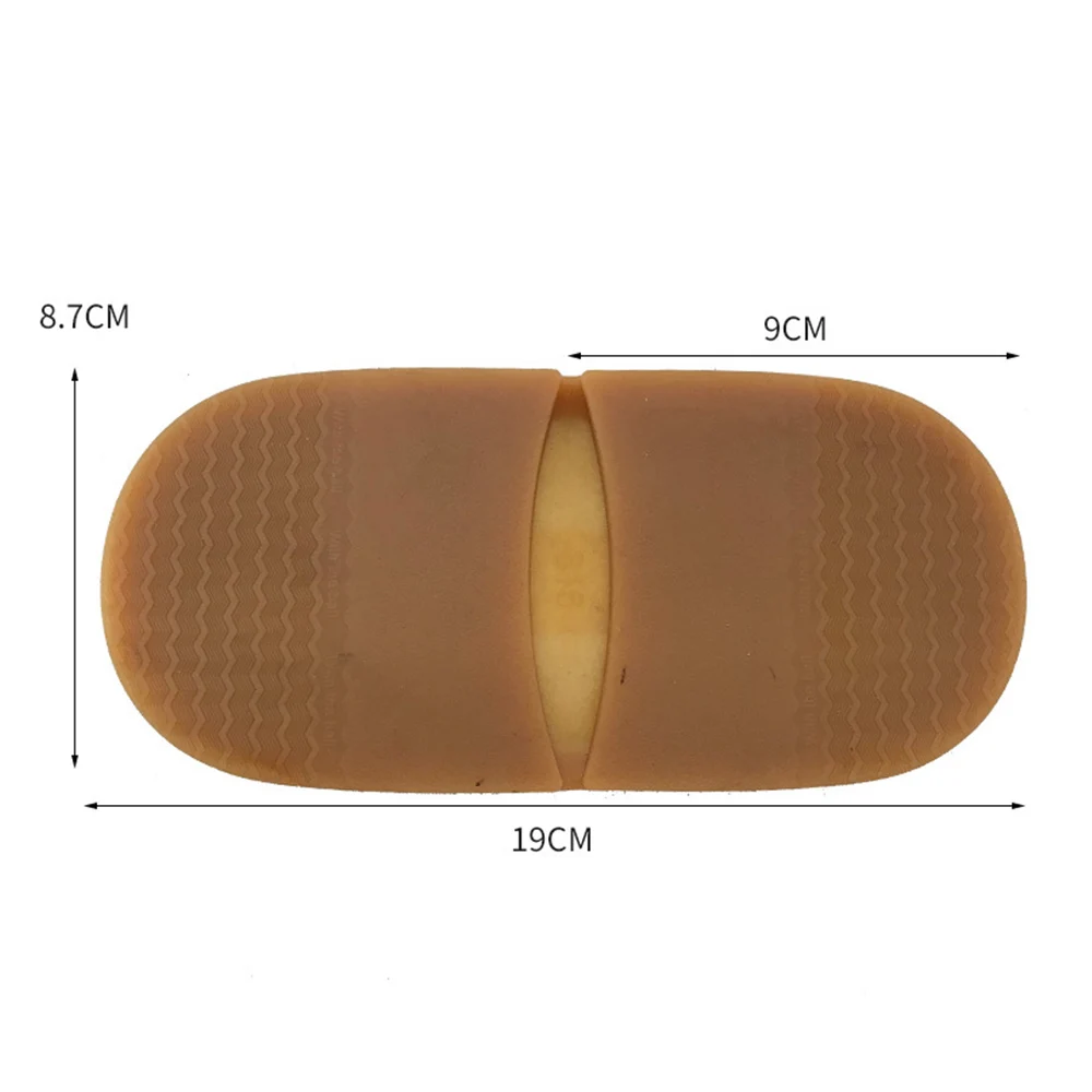 Business Shoes Heel Sole Thicken Rubber Shoe Soles For Men Replacement Outsoles Mat Pad Non-Slip Shoe Pads Black Yellow Brown