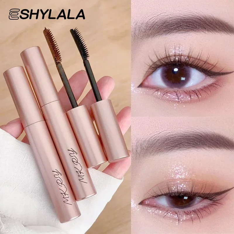กันน้ํา Long Lasting Silky Lash สีดําสีน้ําตาลขนตายาวมาสคาร่า Eyelashes Extension Beauty Eye Make Up เครื่องสําอางค์