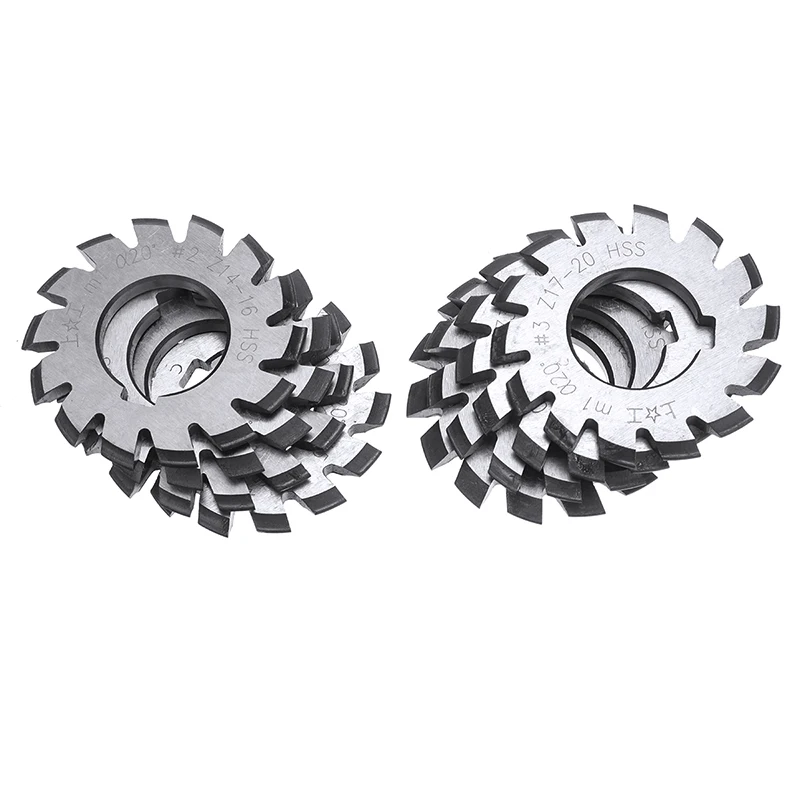 

8pcs Module M1 Bore 22mm #1-8 HSS Involute Gear Milling Cutter High Speed Steel Milling Cutter Gear Cutting Tools