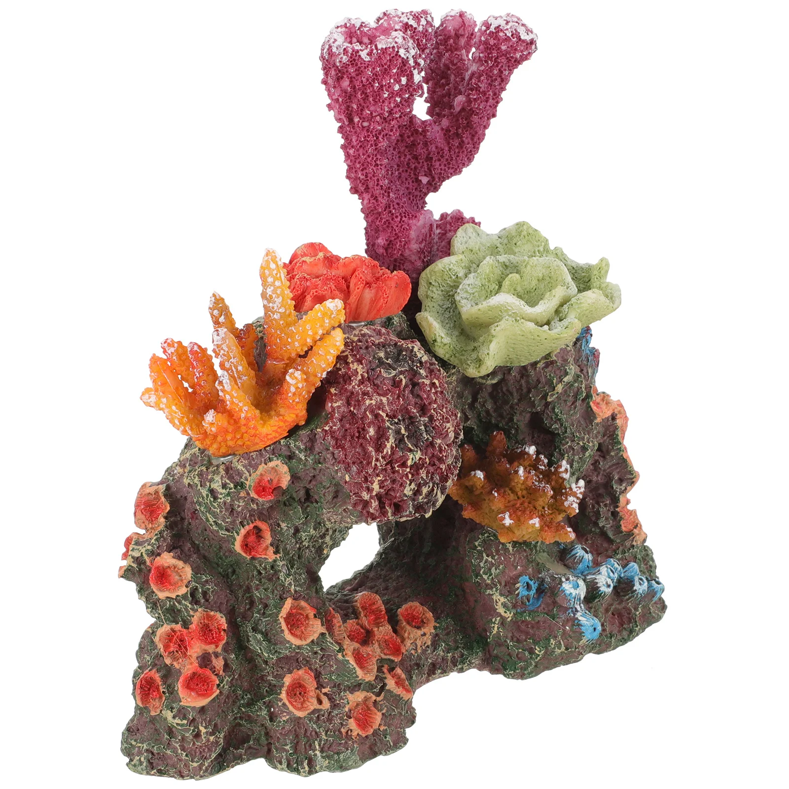 

Artificial Coral Reef Aquarium Decor Stylish Resin Fish Tank Accessories Safe for Aquatic Creatures Easy to Clean