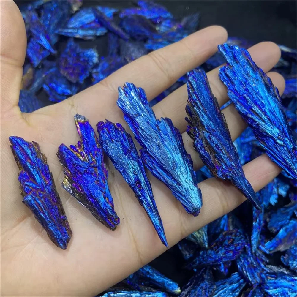 Heißer Verkauf natürliche Elektro platte schwarzer Turmalin Quarz Minerals tein Heilung blaue Aura Turmalin Stein für Ornament