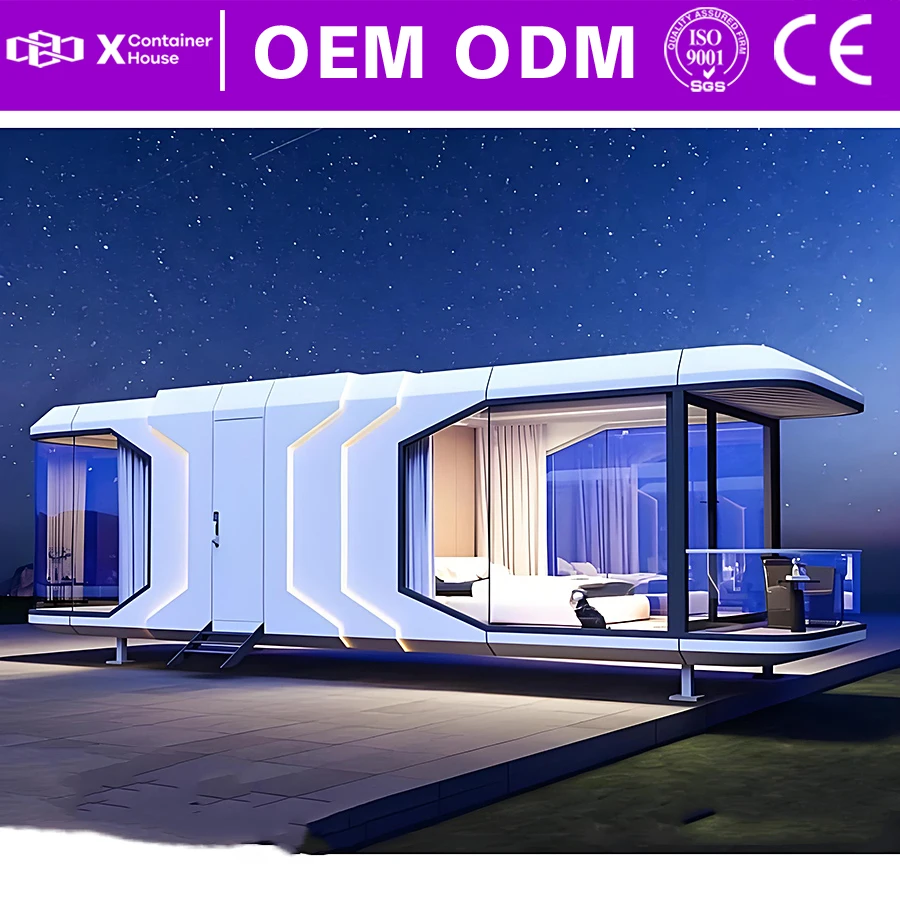 Space House Garden Houses Prefabricated Complete Luxury House Capsule Outdoor Steel Structure Moisture Proof Modular Container