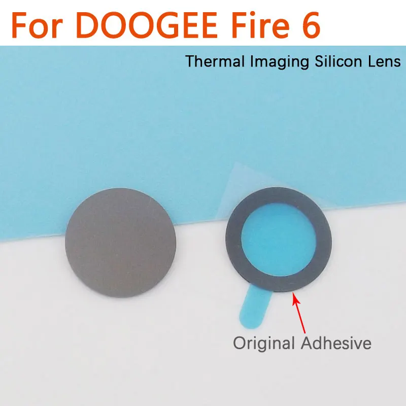 

New Original DOOGEE Fire 6 Thermal Imaging Silicon Lens Rear Camera Lens Glass Cover With Adhesive For DOOGEE Fire 6 Smart Phone