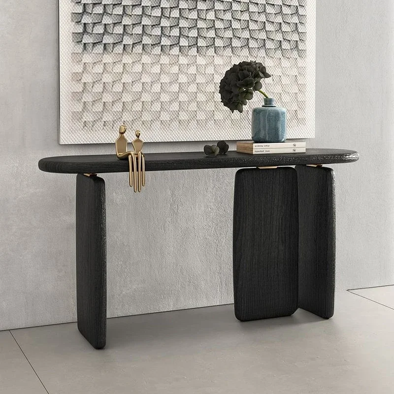 Modern simple living room partition entry end view table light luxury creative design entrance cabinet