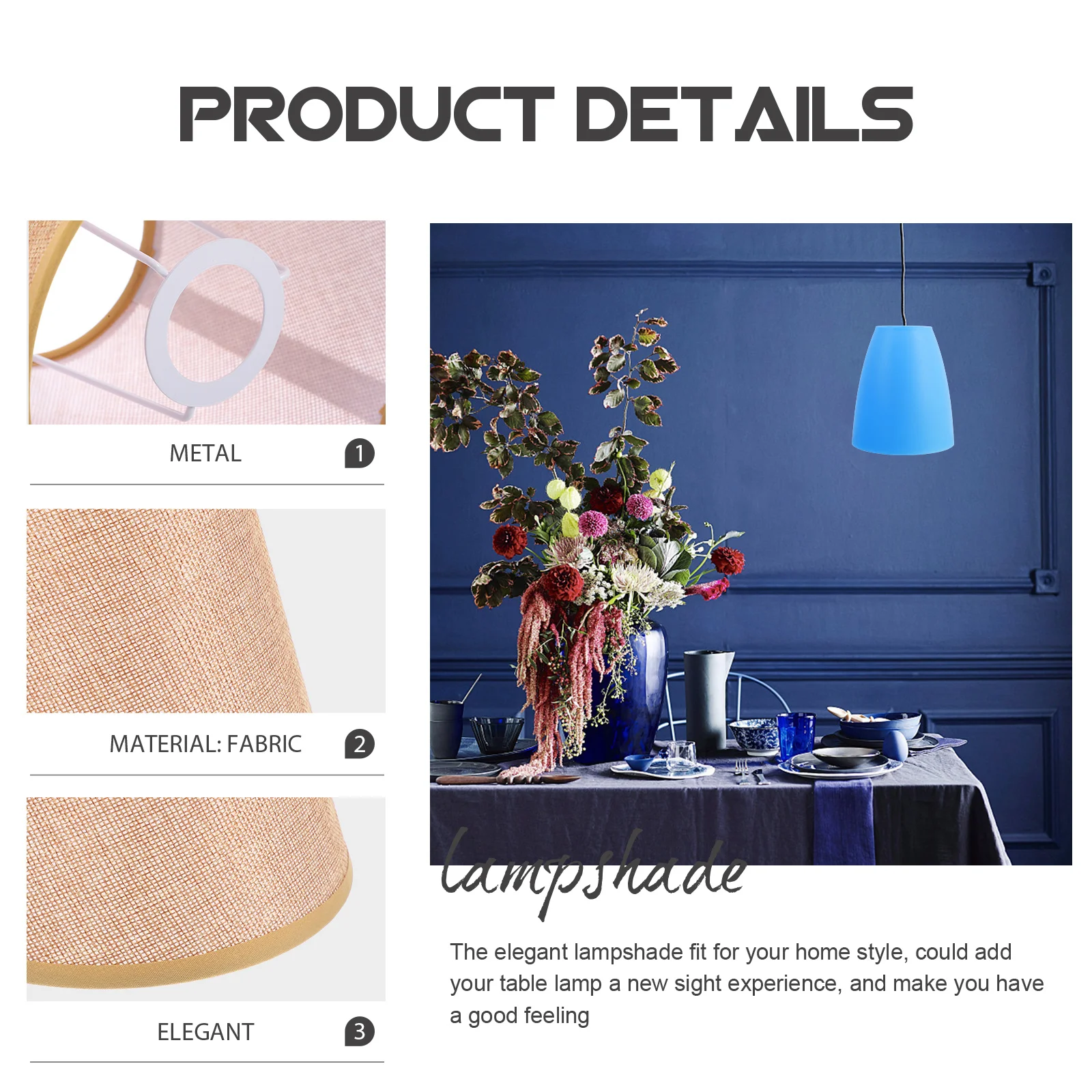 

Heat Resistant Cloth Lamp Shade Simple Style Table Ceiling Light Cover Perfect for Home Parties Lamp Shades Light Shade