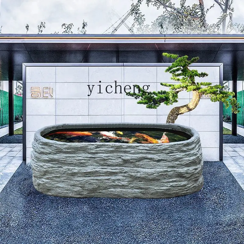 

FY single fish pond fountain living room ornament balcony landscape decoration courtyard fish tank landscaping