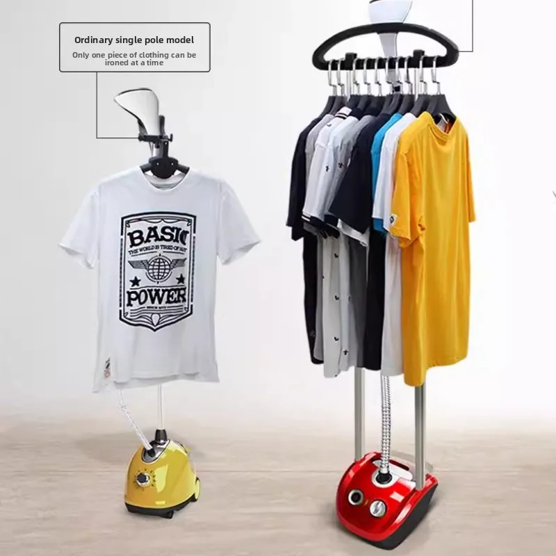 

Steam Iron, Handheld & Vertical Garment Steamer with Flat Press Function, Adjustable Steam Reinforced Dual Rod for Clothes Care