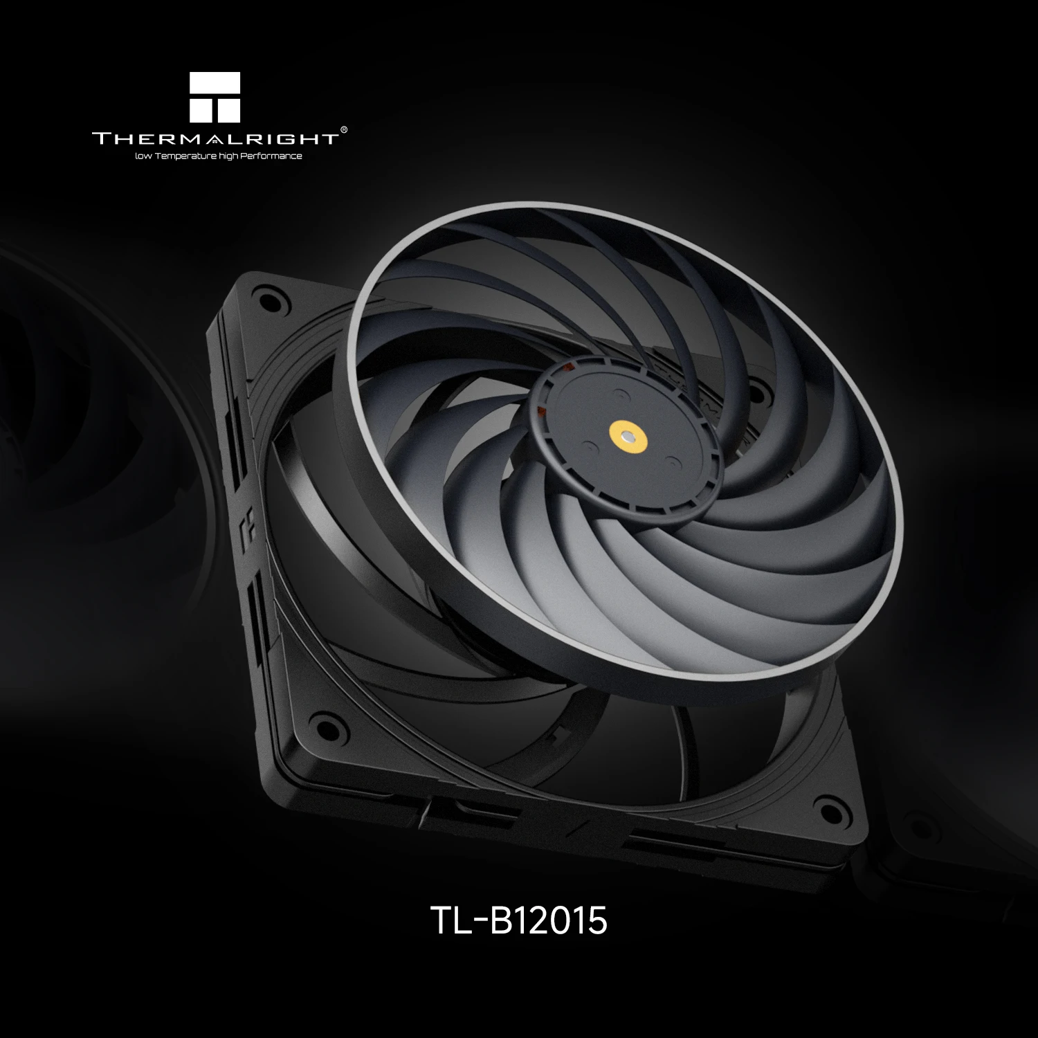 

Thermalright TL-B12015 Computer Case Air Cooling Fan, 15 Fan Blades/LCP Noise Reduction Design, Free Safety Pc Fans Guard