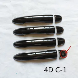 For Renault Clio 3 MK3 iii 2006 2012 2013 RS Accessories Door Handle Cover Trim Plastic Gloss Black