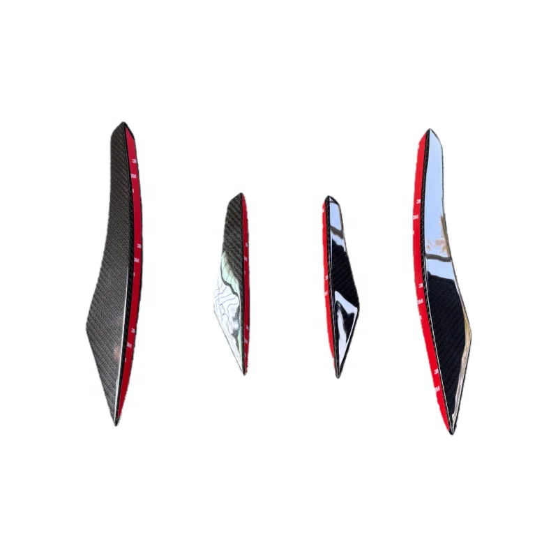 

For McLaren GT High Quality PRO Style Dry Carbon Fiber Front Bumper Canard Wing Splitter 4 Pieces