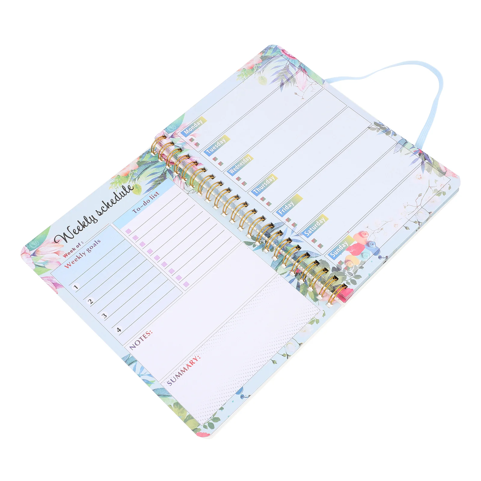 

Daily Planner Notebooks Writing Plans Notepad English Spiral Students Paper Coil Schedule