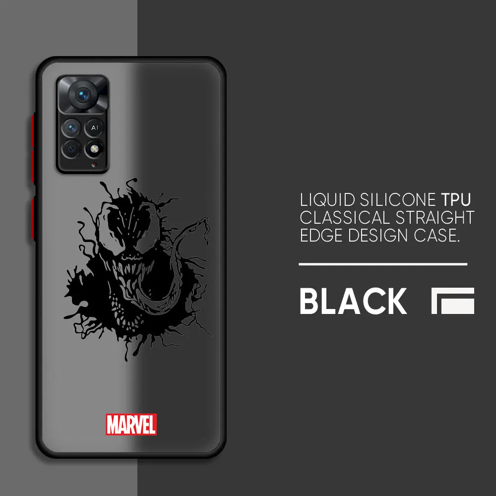 Marvel Spiderman VENOMเคสโทรศัพท์สําหรับXiaomi Redmiหมายเหตุ 12S 9T 11 Pro 11T 9 11S 9S 10S 10 Pro 12 13 Pro 11 12 นุ่ม