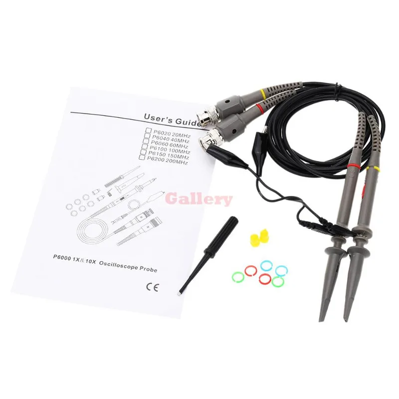 

P6060 60mhz X10 X1 Top Quality Test Probe Oscilloscope Probe Kit Oscilloprobe Oscilloscope Sonde Oscilloscope Probe