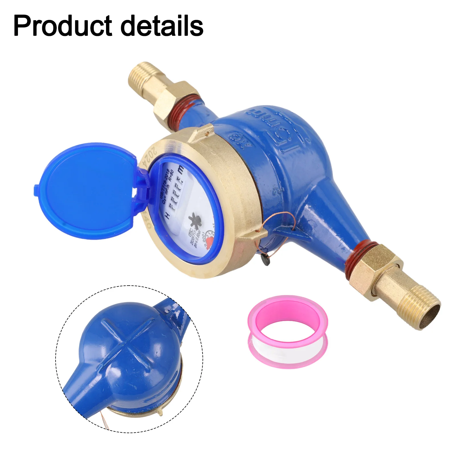 

Высокоточный измерительный медный разъем, 4-указательный измерительный компактный дизайн для водяных линий DN15, антикоррозийная конструкция