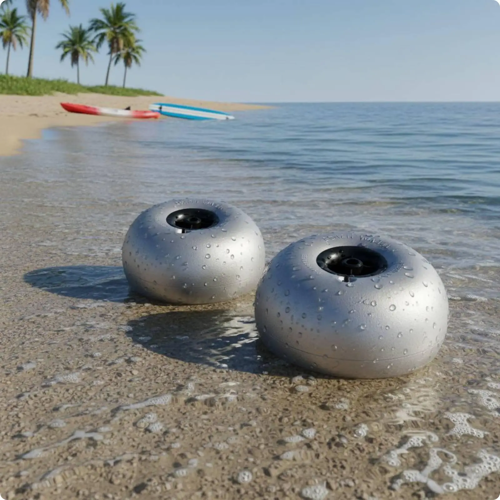 Universal Inflatable PU Tire for Beach Cart Strong Replacement Wheel for Kayak Trailer Trolley