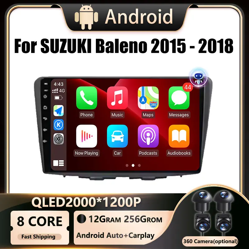 

Android OS For SUZUKI Baleno 2015 - 2018 Car Radio Stereo Multimedia Navigation GPS Video Player DSP Wireless Carplay Auto RDS
