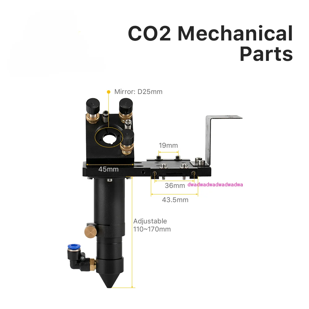 Cloudray E Series CO2 Laser Mechanical Parts Metal Components for DIY CO2 Laser Engraving Cutting Machine