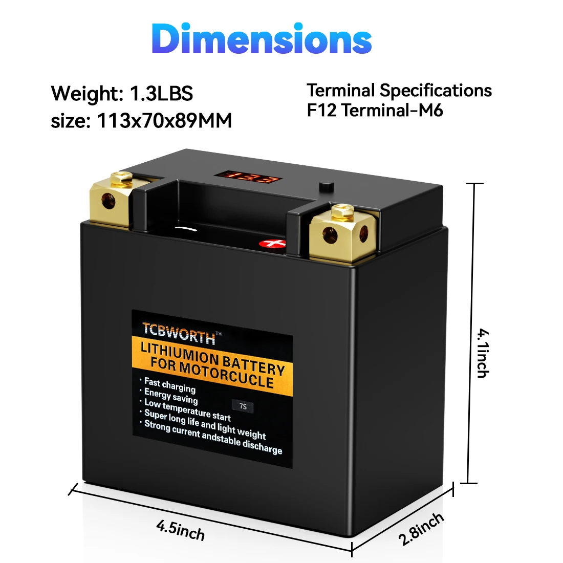 7S Motorcycle Lithi…