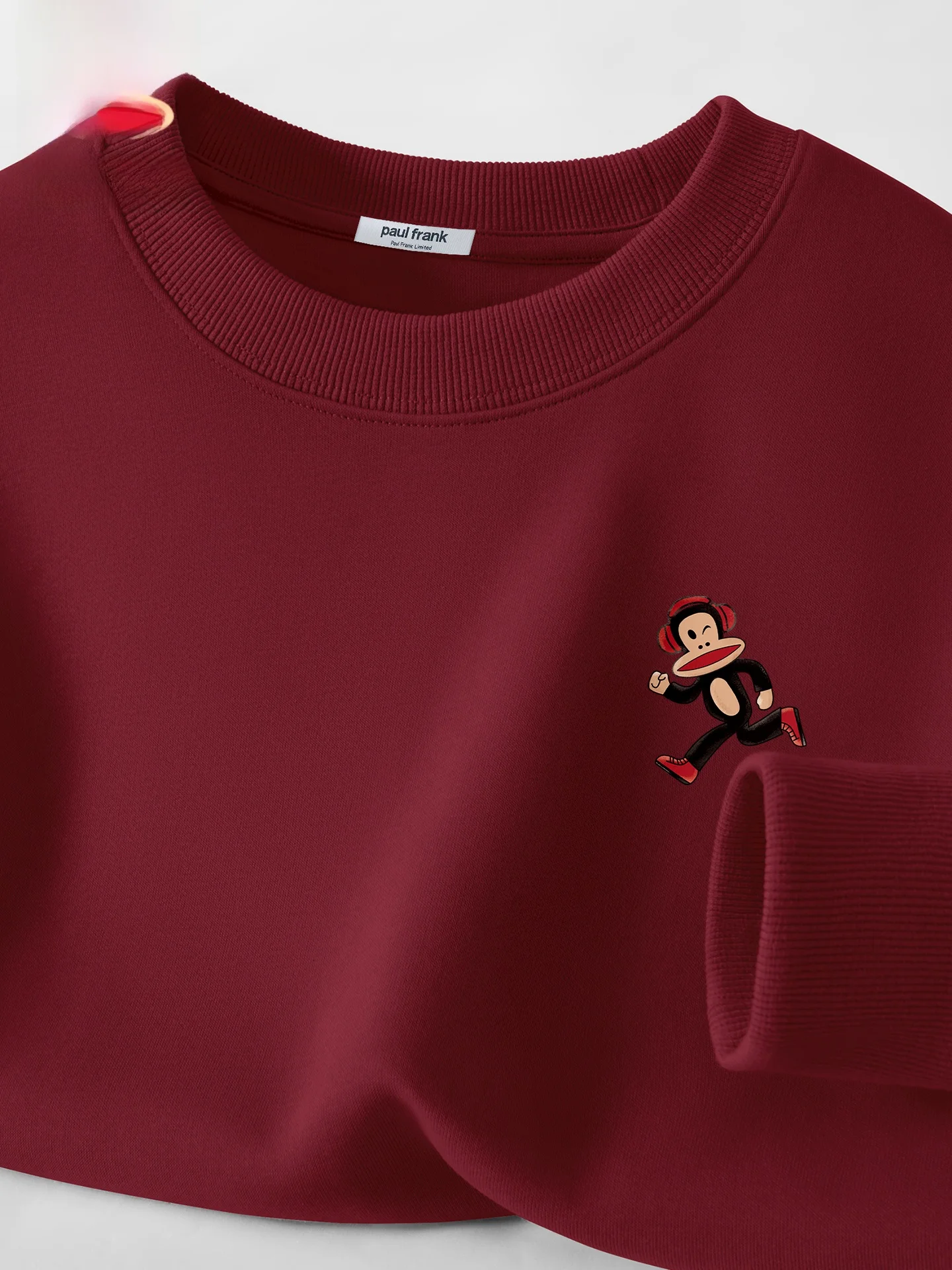 

Красный круглый свитшот из плотного хлопка с принтом обезьяны, весенняя мода, повседневная одежда для всех возрастов