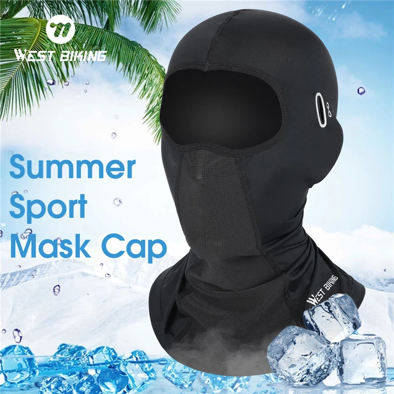 

WEST BIKING Cycling Mask Full Face UV Protection Bicycle Cap Summer Balaclava Hat Breathable Road Bike Scarf Sports Equipment