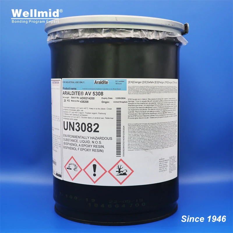 

ARALDITE AV5308 epoxy resin with HARDENER HV5309-2 combine into Gap filling non-sagging up to 10mm thickness bonding GRP SMC