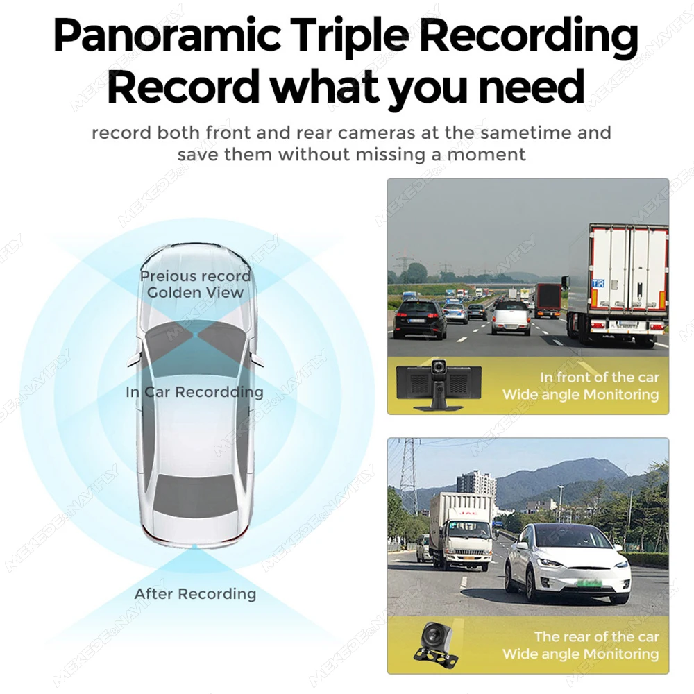 Navifly 6.86/10.26/11.26 بوصة لاسلكي Carplay أندرويد السيارات مشغل MP5 راديو السيارة العالمي الوسائط المتعددة مسجل فيديو FM AUX DSP