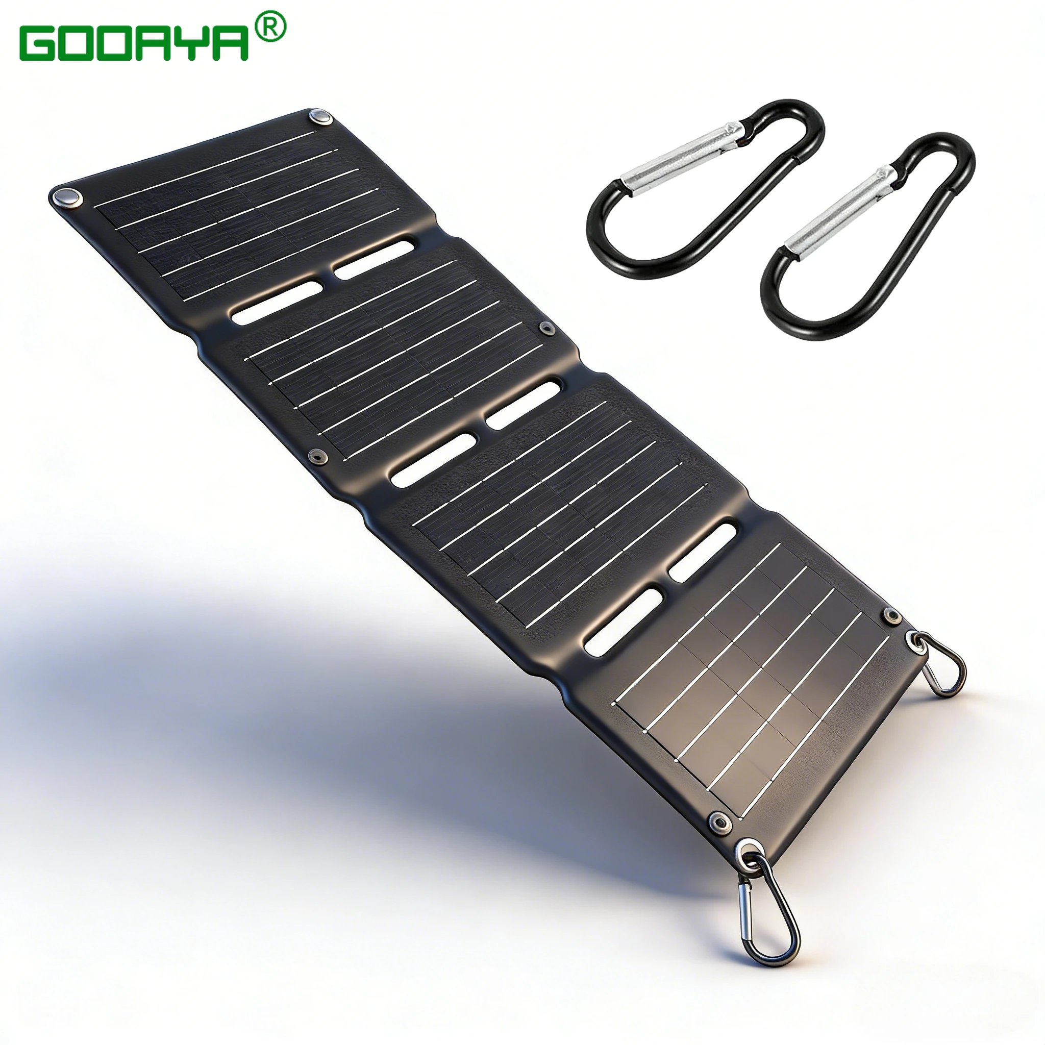 Faltbares Solarpanel mit USB, wasserdicht, für Outdoor-Wandern und Camping, tragbare Batterie, Handy-Ladebank, Ladepanel