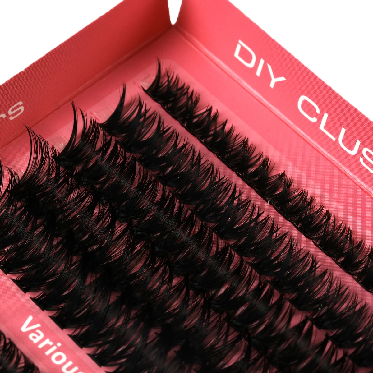 New 60d80d100d 5D Thick Soft Individual DIY Clusters Eyelash Extension C/D15Rows Natural Segmented Eyelash Makeup Tools