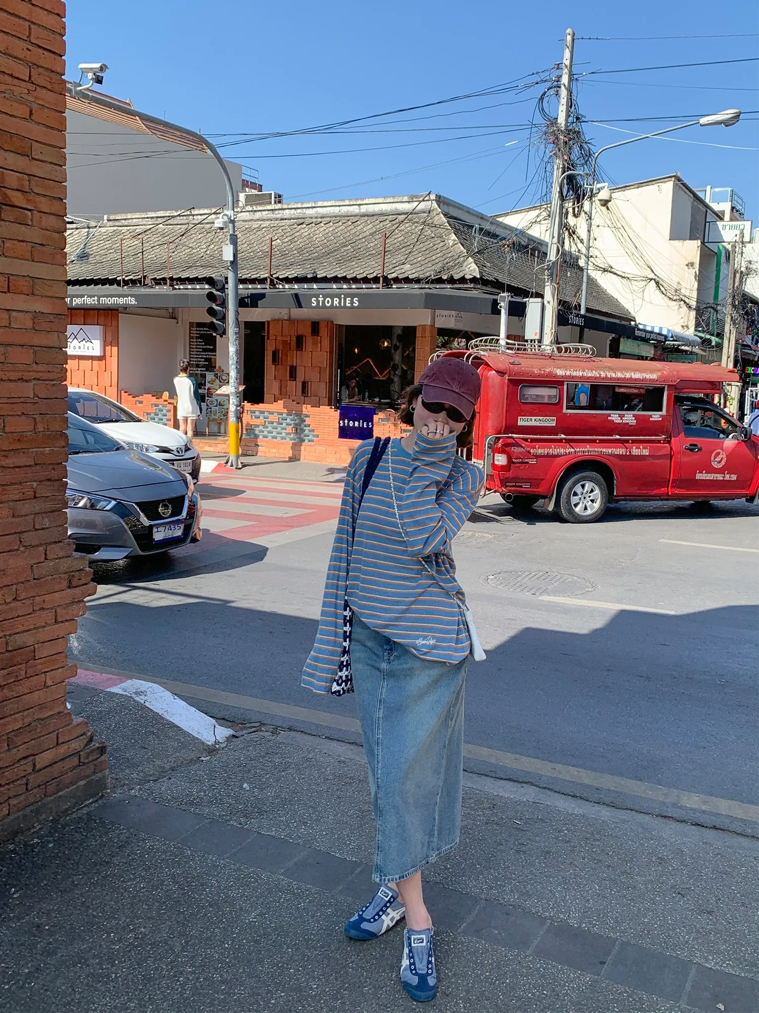 

Джинсовая юбка с высокой талией, женская, повседневная, в корейском стиле, удобная, из хлопка, прямого кроя, весна-лето, модная, для города и поездок на работу