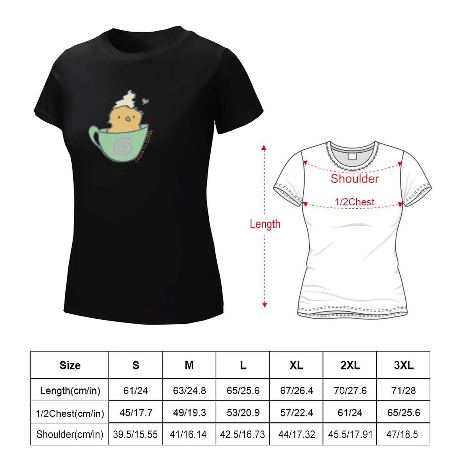 Chicks Dig Coffee T-Shirt sports fans summer clothes korean fashion Summer Women's clothing