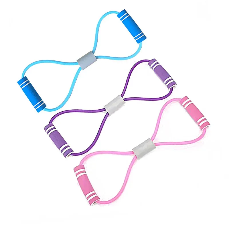 

Resistance Bands 8-Shape Gym Yoga Tension Exercise Resistance Rope Strength Training Fitness Tool Portable Fitness Equip Yoga