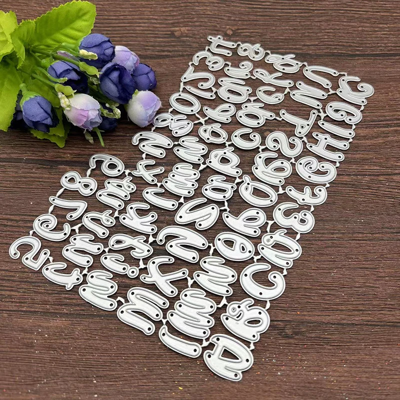 26 letters and numbers Card Border Metal Cutting Dies Stencils For DIY Scrapbooking Decorative Embossing Handcraft Template