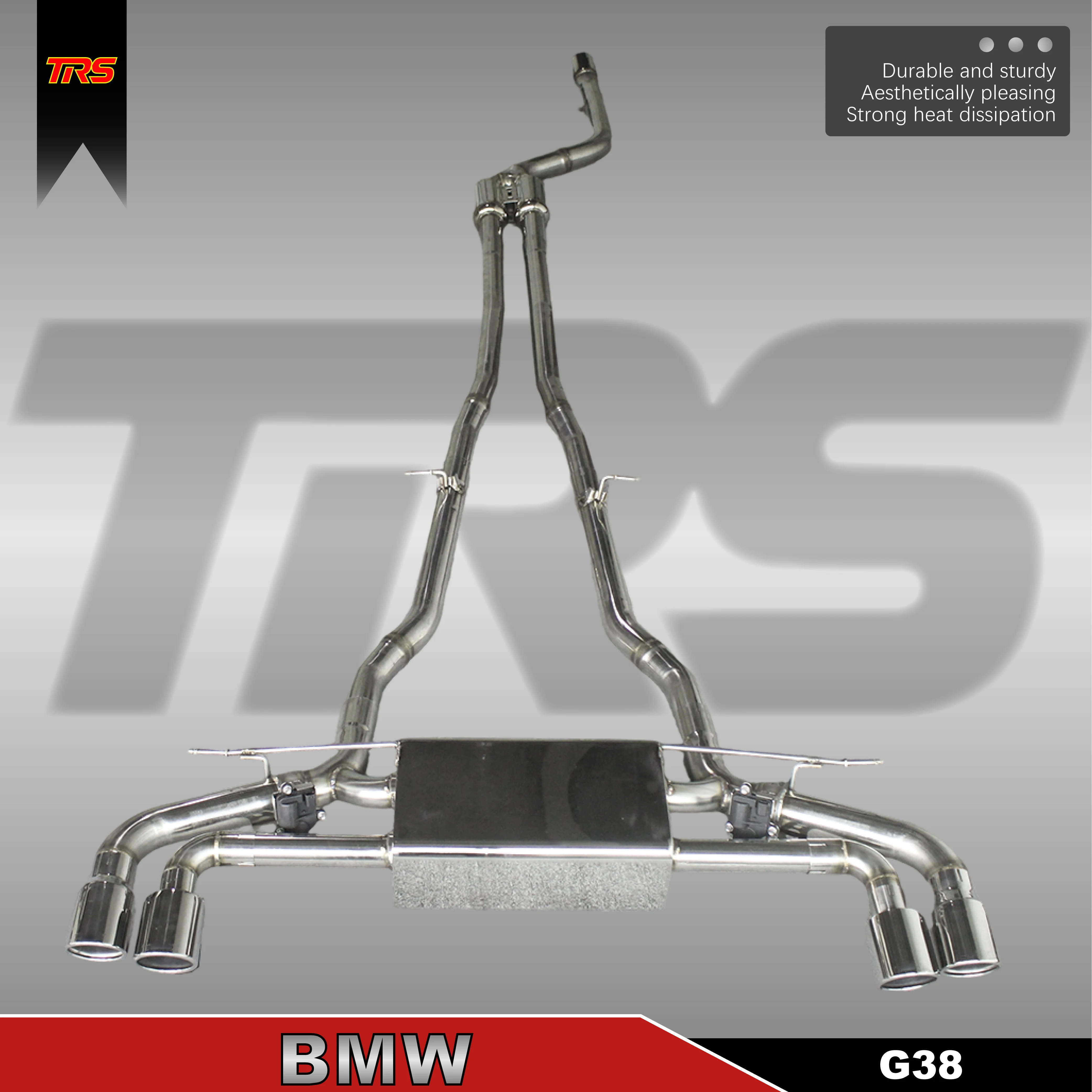

Выхлоп Valvetronic Cat-Back для шасси G38 Sedan 2.0T/3.0T — T304 нержавеющая сталь, четырехнасадки, управление через приложение, прямая посадка