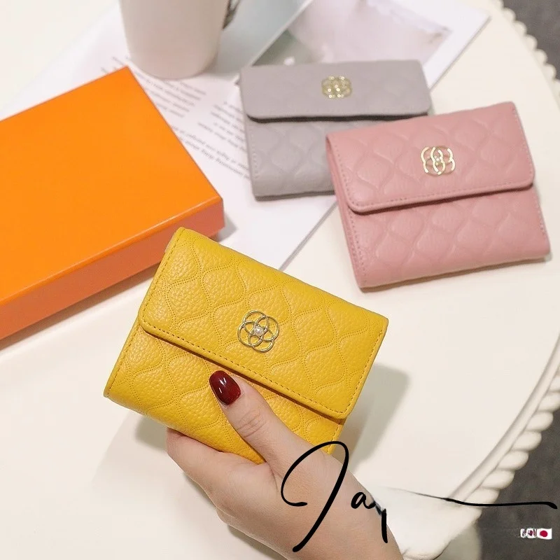 genuine-leather-wallet-women's-ort-sle-faion-soft-cowhide-coin-purse-youth-vertical-ape-korean-sle-card-position