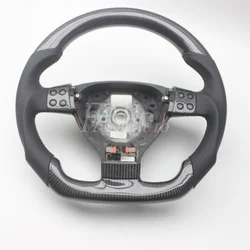 Custom Replacement Real Carbon Fiber Steering Wheel for VW Volkswagen Golf 5 Jetta Mk5 GTI R32 EOS Passat B6 Bora