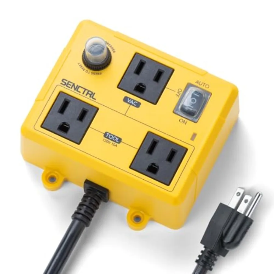 

SENCTRL Automatic Vacuum Switch for Power Tools to Turn Dust Collector On and Off Automatically Auto Switch for Woodworking Tab