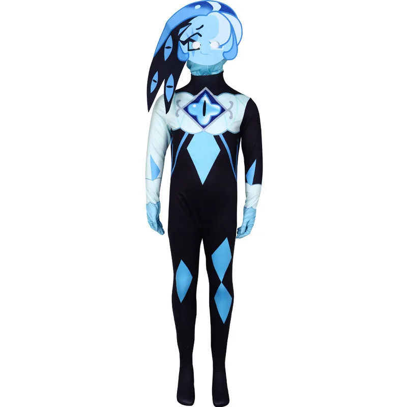 Shadow Milk Cookie Cosplay Jumpsuit Halloween Cookie Run Kingdom Cosplay Costume For Kids Adults Cartoon Bodysuit Cosplay